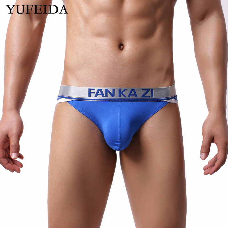 

Sexy Mens Underwear Gay Bulge Pouch Slip Homme Panties Breathable Sleepwear Bikini Low Rise Elastic Underpants Cueca Masculina, White