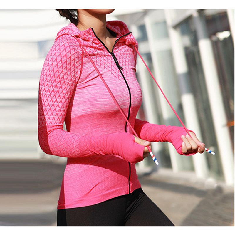

New Women Sport Top Running Jacket Woman Track Jacket Yoga Shirt Long Sleeve Yoga Outdoor Shirt Breathable Gym Fitness Clothes