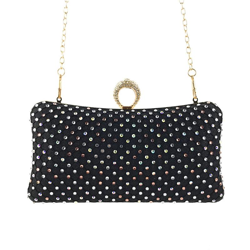 New Womens Satin Lace Top Handle Clutch Wedding Prom Evening Embroidered Handbag