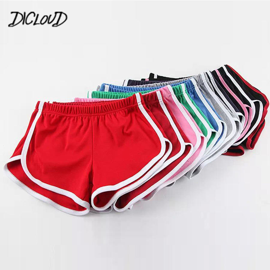DICLOUD Mode stretch taille Casual Shorts Femme 2019 taille haute noir blanc Shorts Harajuku Sexy Beach Court Vêtements pour femmes