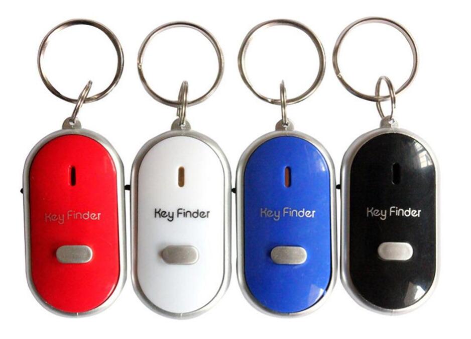 

Key Finder Anti-Lost Alarm Smart With LED Torch Whistle Flashing Beeping Keys Tracker Locator For Children Accessories