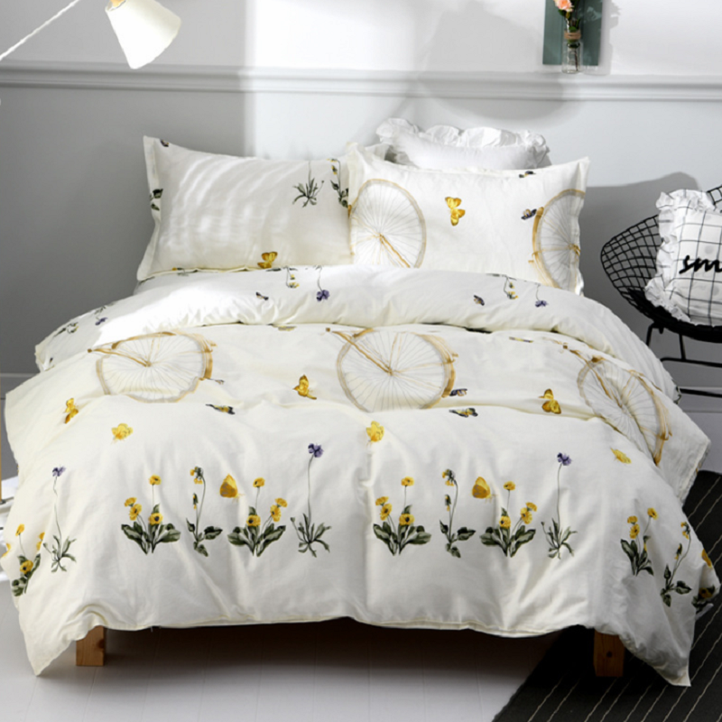 

QQS 09 Ultratex Home Textile Printed COTTON Multi Color Multi Sizes Comfortable Bedding Sets Duvet Cover Bed Sheet Pillowcase, 002