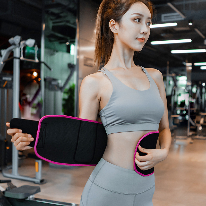 

Waist Support Adjustable Back Trainer Trimmer Belt Sweat Utility For Sport Gym Fitness Weightlifting Tummy Slim Belts, W-w909 pink