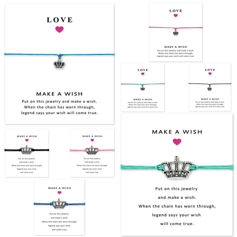 

Gift For Her Girls Friendship Engagement Wedding Bridesmaid Make A Silver Crown Charm Bracelets For Women