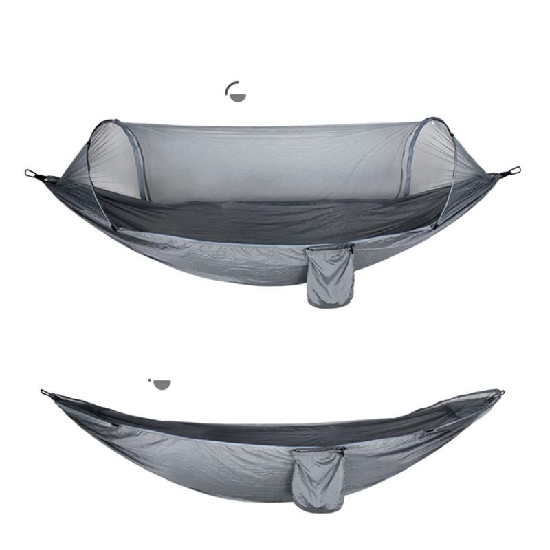 

Camping Hammock with Mosquito Net -Up Light Portable Outdoor Parachute Hammocks Swing Sleeping Hammock Camping Stuff