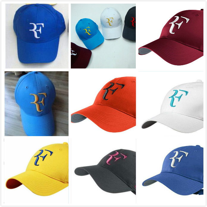 

2019 Roger Federer RF Hybrid Baseballfashion tennis excellent quality Roger Federer RF Tennis tennis brand hat, Sky blue