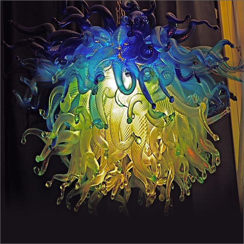 

Lamp Artistic Style Italian Blown-Glass Chandeliers Glass Pendant Lamps for Christmas Decoration LED Light Source