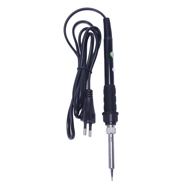 

Eu Plug,Temperature Control Soldering Iron High Light Black Adjustable Temperature Soldering Iron 60W