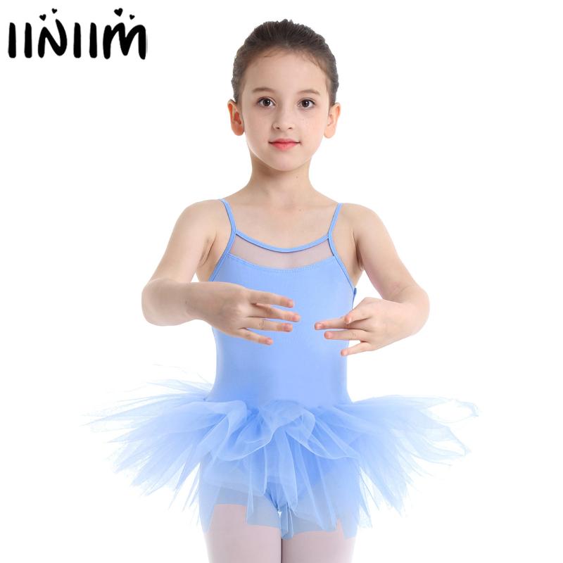inlzdz Kids Girls Sparkly Rhinestone Figure Skating Ballet Dance Dress Skate Costume Sports Gymnastics Leotard with Skirt