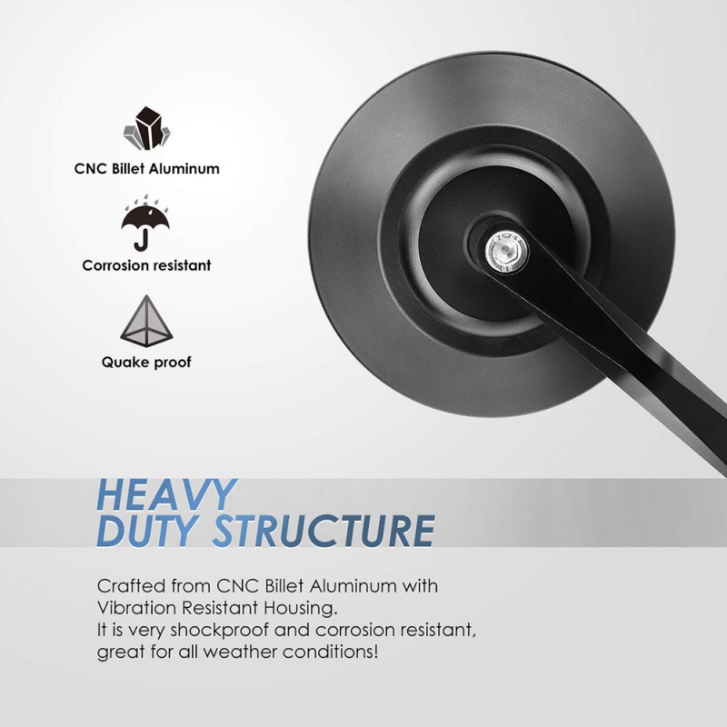 

2020 2pcs Motorcycle mirrors 13mm-18mm Hand leBar Cafe Racer Scooter Crusier Rear View Bar End Mirror Motorcycle Accessories