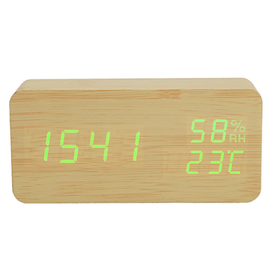 

Modern Led Alarm Clock Temperature Humidity Electronic Desktop Digital Table Clocks