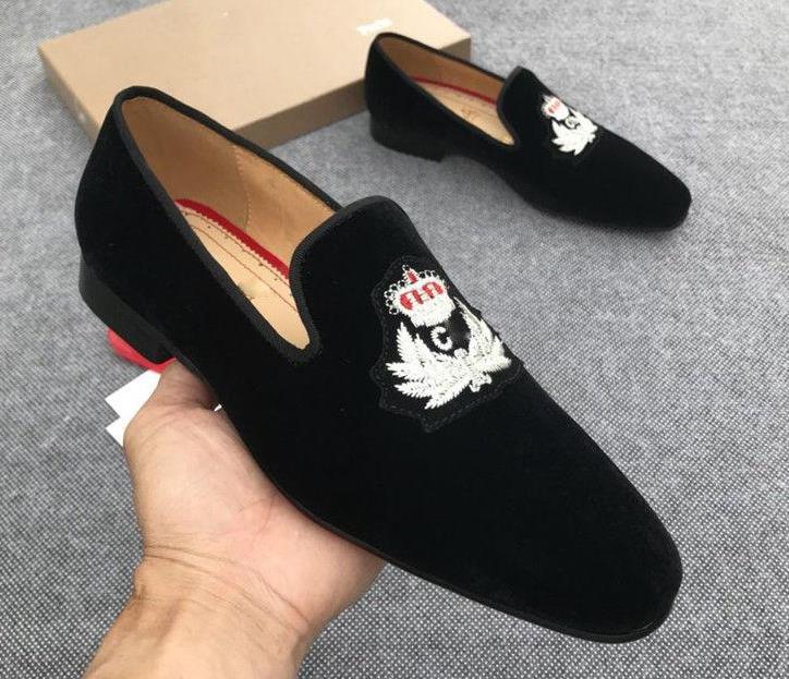 

High Quality Business Gentleman Sneaker Red Bottom Greggo Orlato Flats Men Walking Wedding Party Designer spiked Oxfords Shoes dress shoe C6, 05