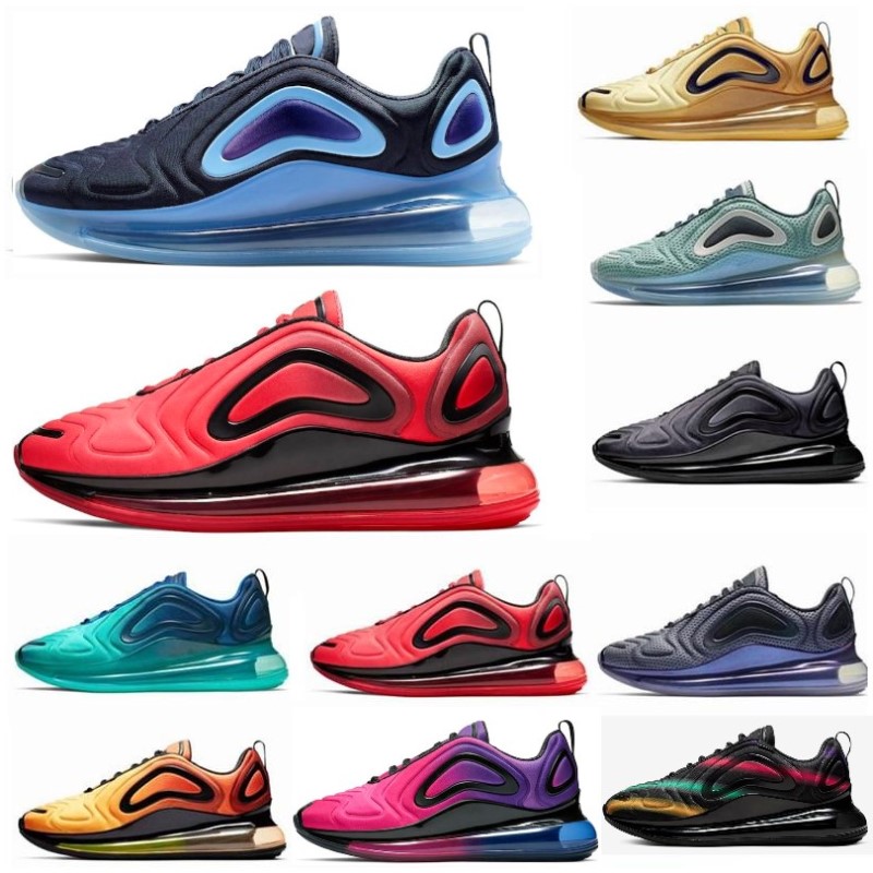 

720 Running Shoes Men Women Triple Black White Grey Desert Pink Sea Sports Sneakers 72C Trainers Size 36-45