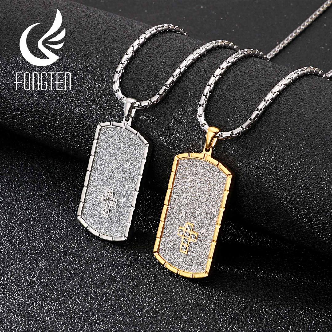Dog Tag Hundemarke Herren Männer Halskette Kette Armee Army Schwarz Anhänger NEU