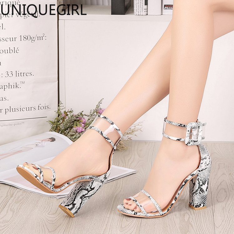 

2020 new sandals explosion models high heel women's shoes foreign trade large size 34-43 European and American shoes, Black