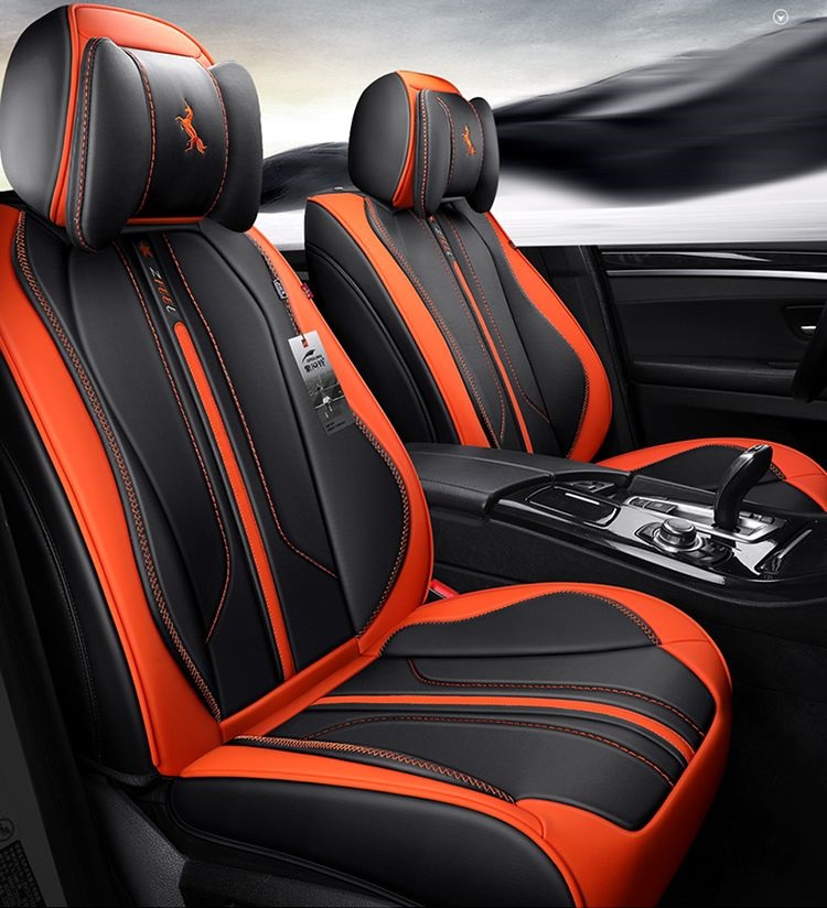 

Universal Fit Car Accessories Seat Covers For Trucks Top Quality PU Leather Five Seats Covers For SUV For Sudan Free Shipping Sporty ZFL1902