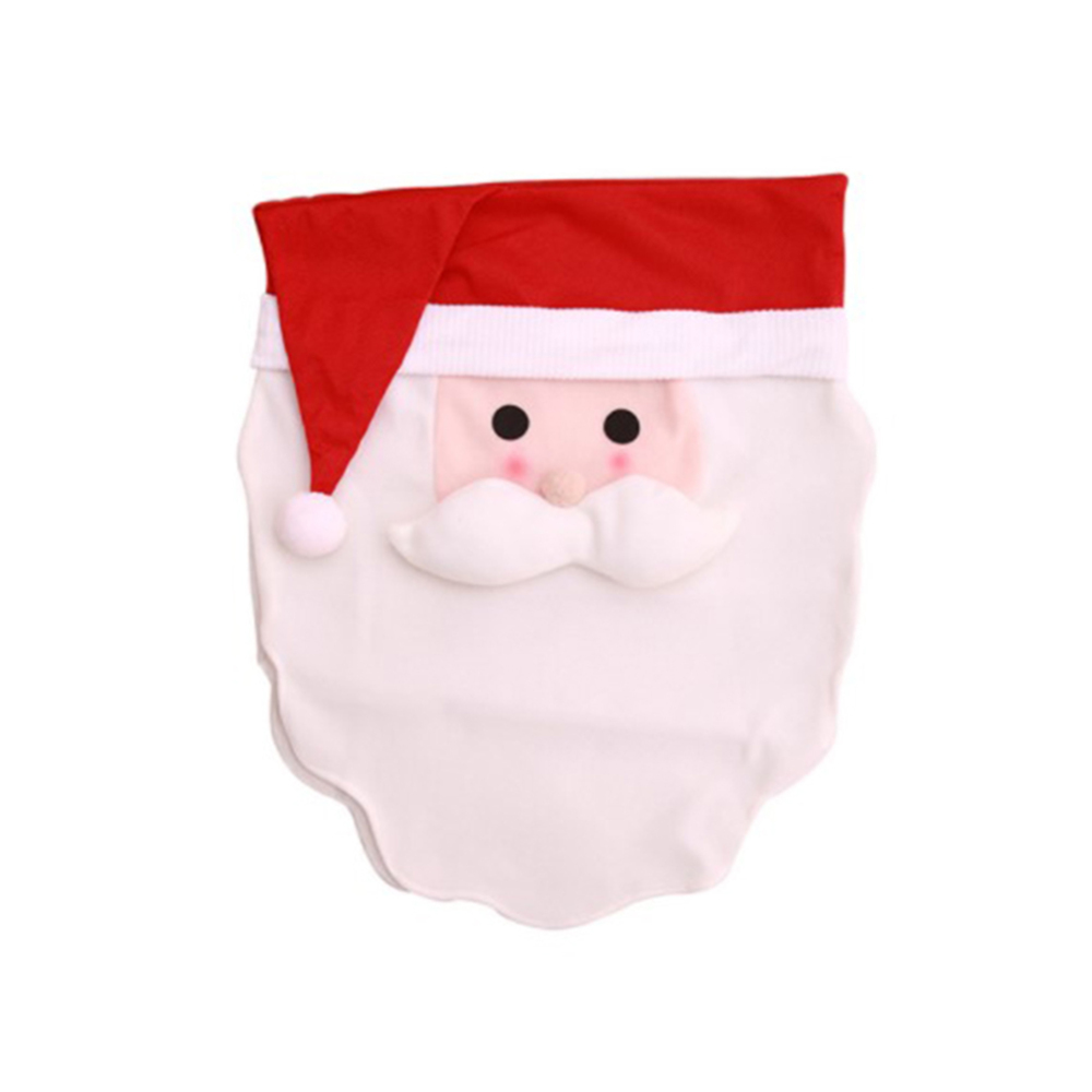 

Elegent Christmas Kitchen Chair Slip Covers Featuring Santa Claus For Holiday Party Festival Christmas Decorations For Home