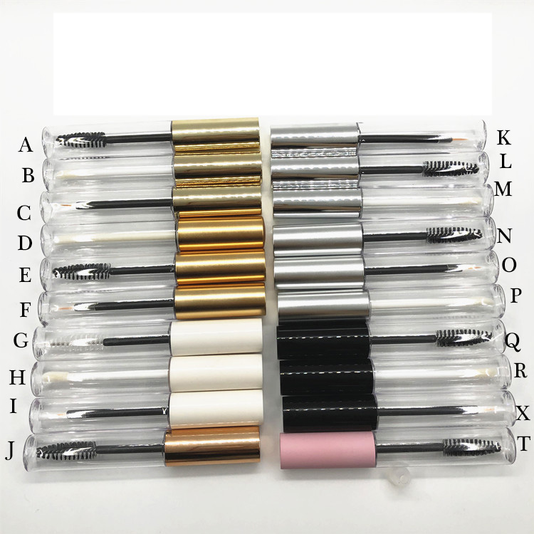 Hot vente 10ml Or Argent Mascara noir et vide Eyeliner Tube Joli Eyeliner Cils Bouteille vide Conteneur pour le maquillage Livraison gratuite