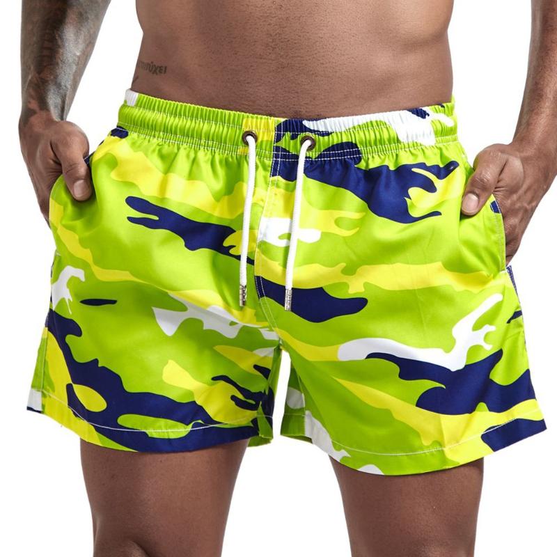 

Men's Shorts Design Fashion Swimwear Running Surfing Sports Beach Camouflage Trunks Board Pants Swim Delicate, Blue