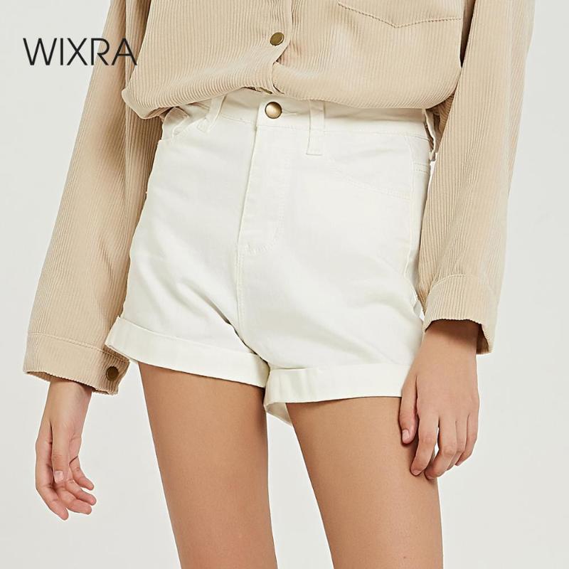 

Wixra 2020 New Casual Women's Shorts Must Have Pockets Summer Basic Denim Shorts All Base Match Ladies Bottom, Black