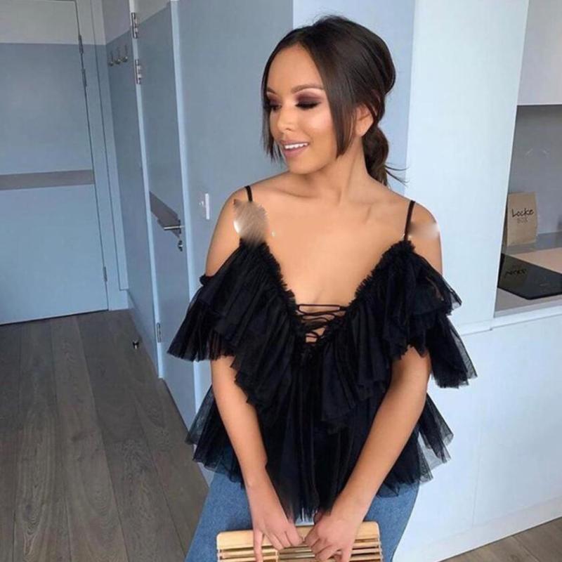 

Women Sexy Tops Summer Strap Shirt Pink Black Blue Yellow Beige Vest Ladies Fashion African Clothing 2020 New Style Hijab