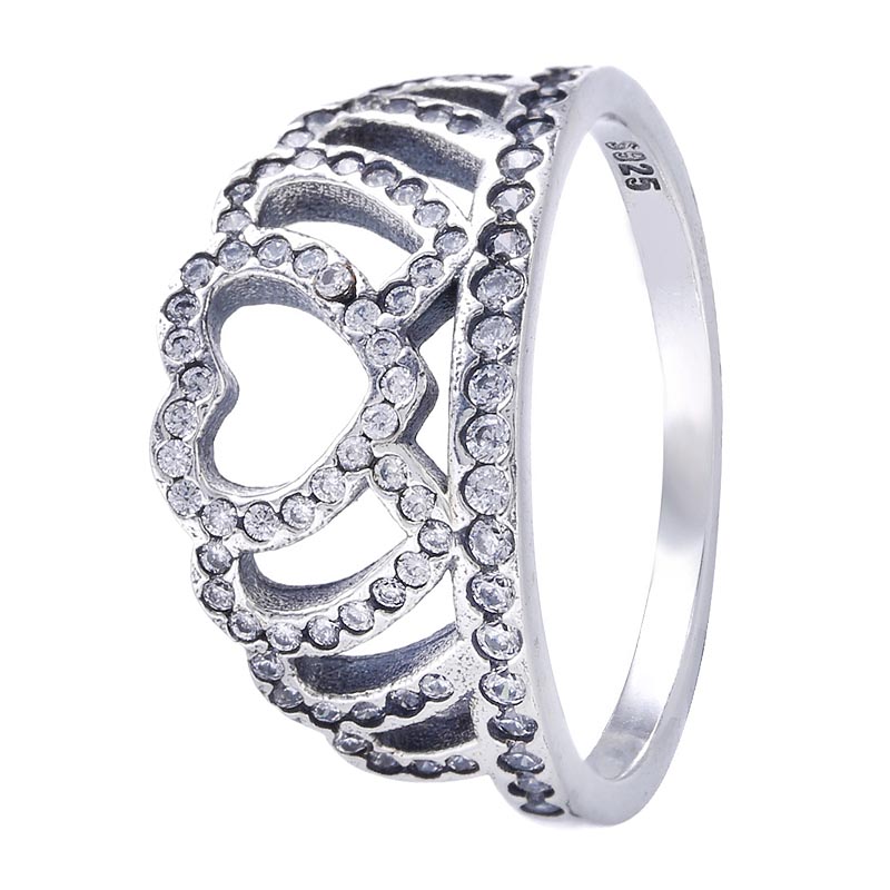anello pandora in argento a forma di tiara anello pandora in argento a forma di tiara