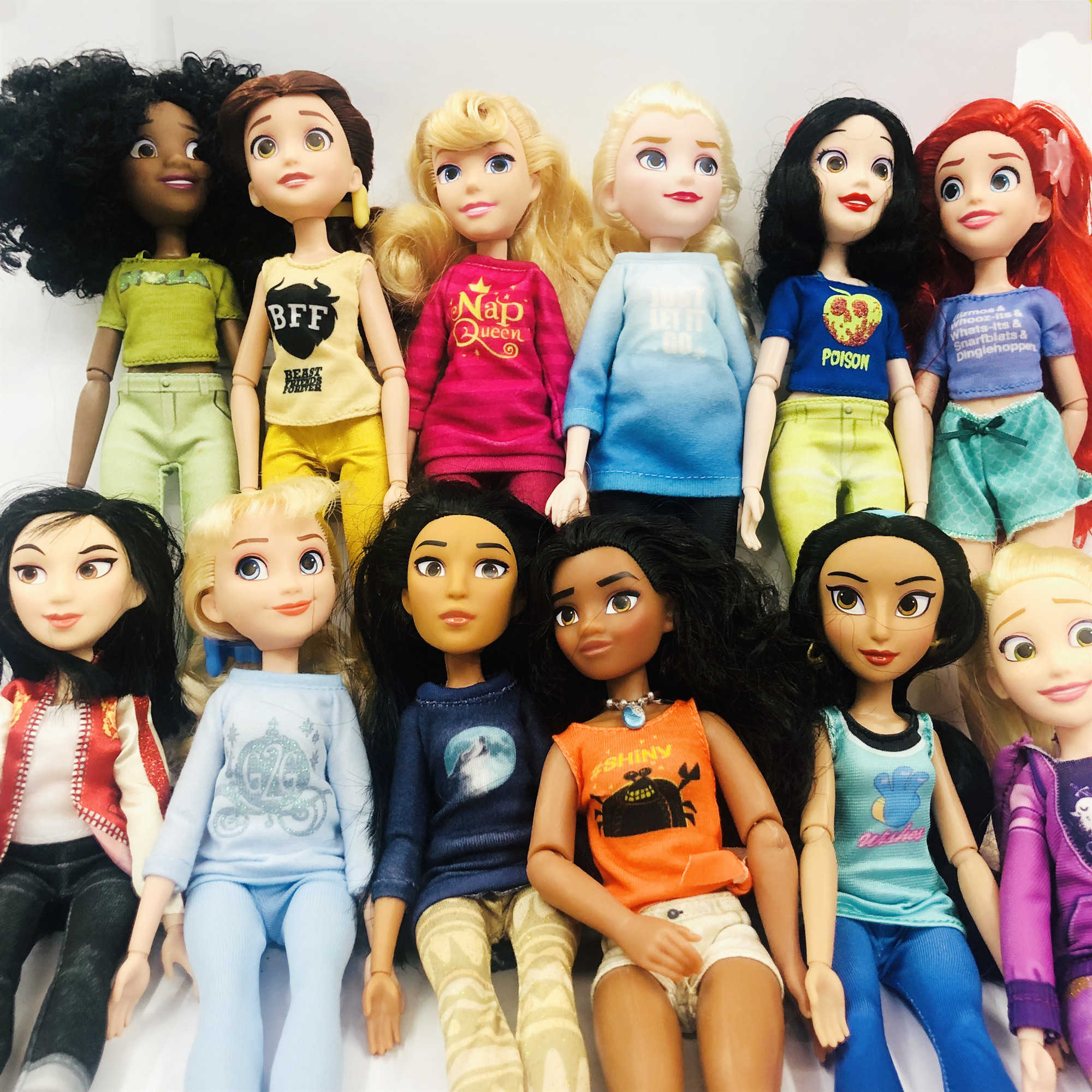 New Rapunzel Princess Jasmine Princess Of Casual Wear Doll Snow