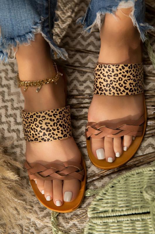 

EPHER Color Ladies Braided Sandals Summer Slip On Shoes Beach Sandals Slides Assorted Colors, Nudeblack