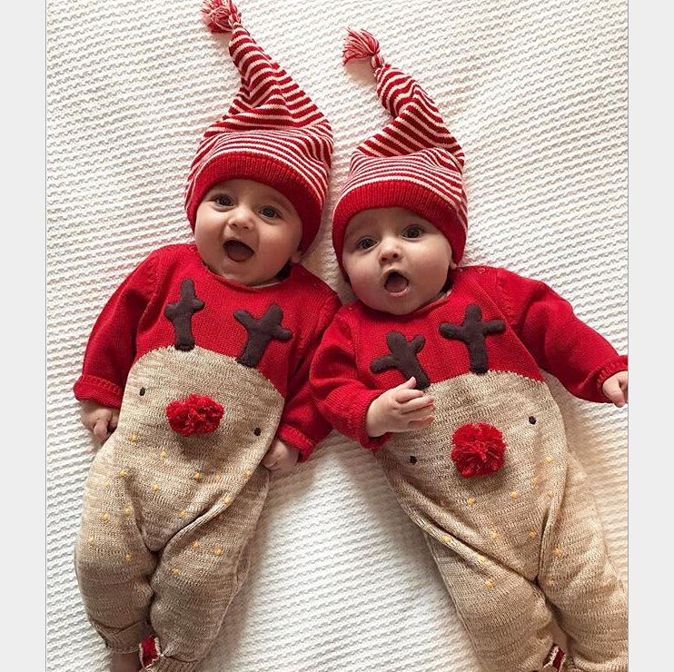 

Christmas Newborn Infant clothing romper lovely toddler girl Jumpsuits Spring Autumn clothes awesome Playsuit for new year New Arri