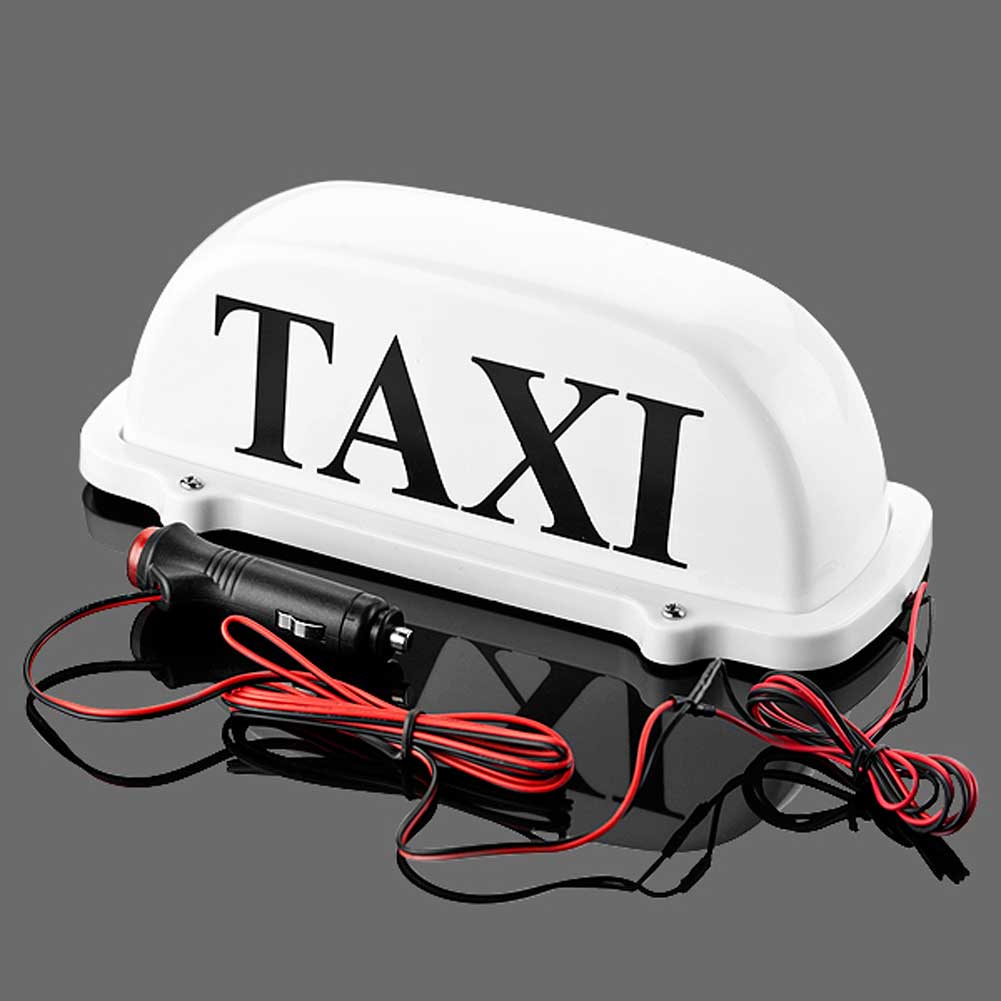 CAR Taxi Top Light/New LED Roof Taxi Sign 12V with Magnetic Base Green/Red/Blue/White optional-image-467279496