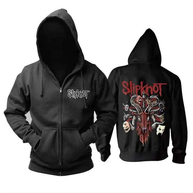 Retro slipknot Fleece sweater Hoodie Cos Jumper Sweater Rock Music Free shipping