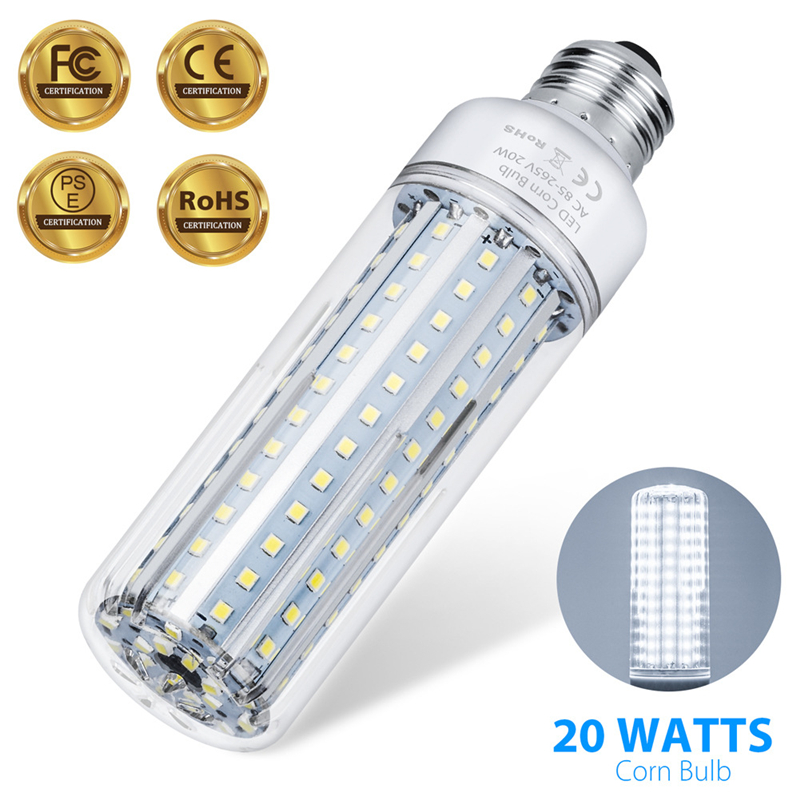 20 Pack LED Corn Light Bulb 6W Bulb Lamp E27//G24 110lm//w White// Warm White SMD2835 LED Bulb Light AC85-265V