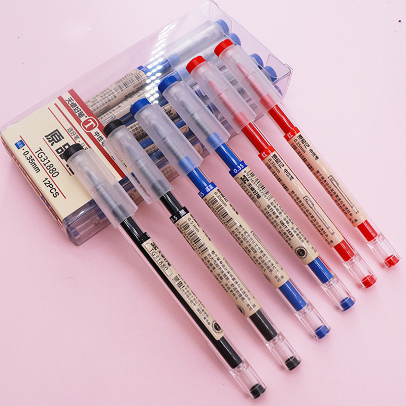 

52Pcs/Lot 0.35mm Black/blue/Red Ink Gel Pens Set Refills Gel Ink Pen Sketch Drawing School Office Stationery Student Writing Pen