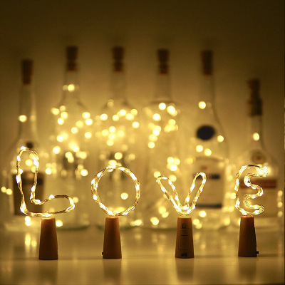 

Waterproof LED Copper Wire String Lights For Xmas Party Wedding Decor 1M 10 LED Lamp Cork Shaped Bottle Stopper Light Glass Wine EEA1155