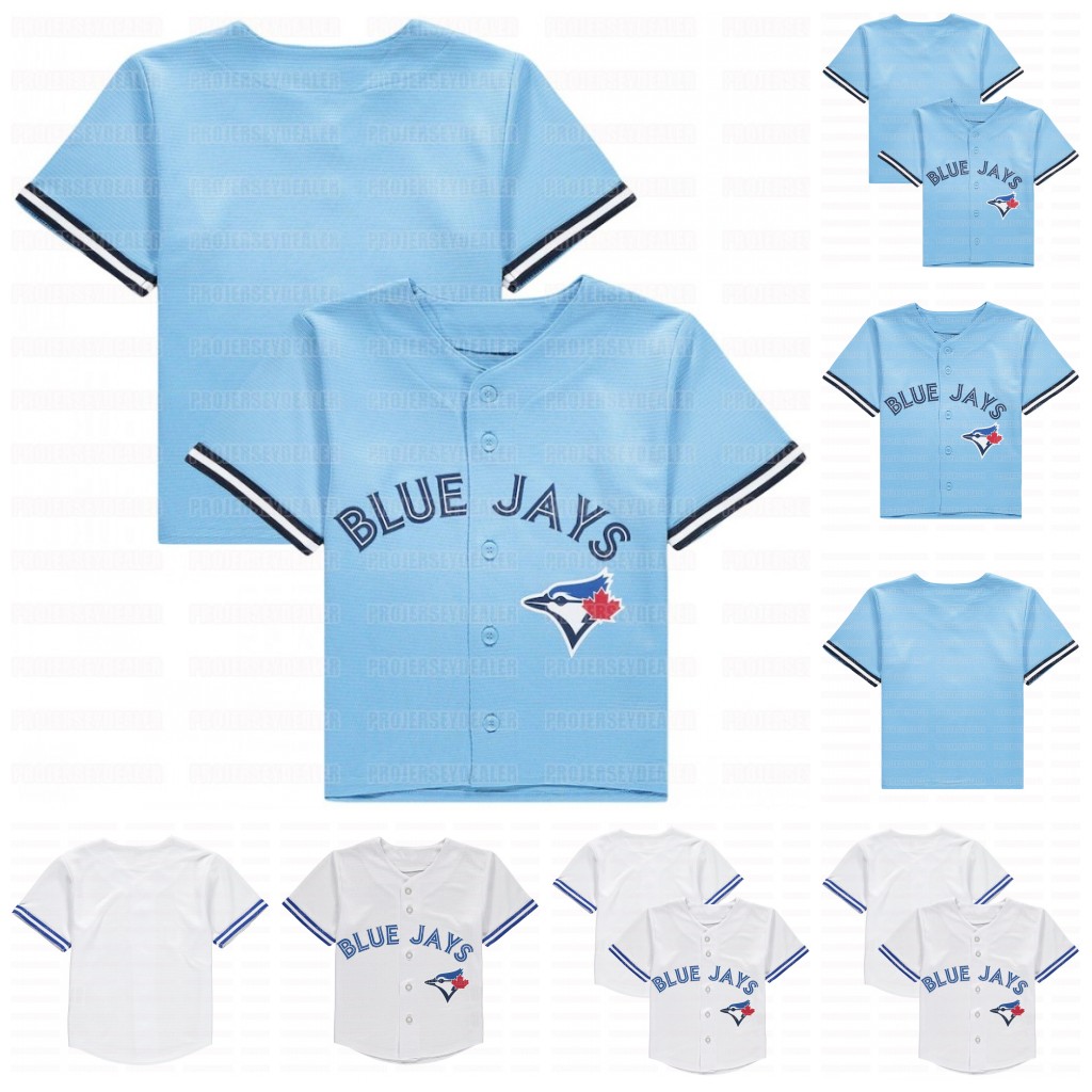 

11 Bo Bichette 2020 Toddler Jersey 27 Vladimir Guerrero Jr. Cavan Biggio Hyun-Jin Ryu Yamaguchi Randal Grichuk Drury Hernandez Jansen, Blue;black