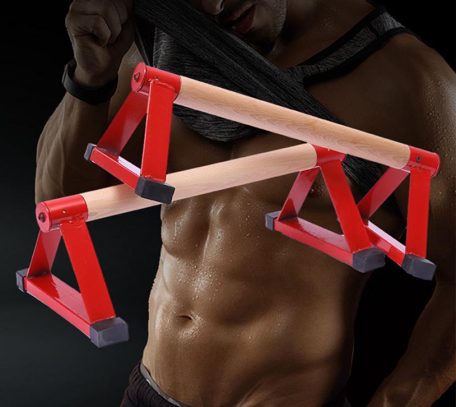 

High Quality Wood Parallettes Set Stretch Stand Calisthenics Handstand Fitness Equipment For Men Women Beech Wood Push-Up Holder
