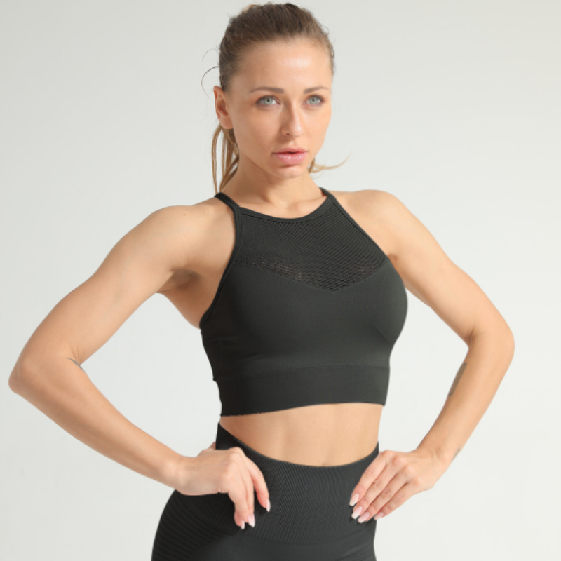 

Women Sports Bra Tops High Impact for Fitness Yoga Running Top SportsWear Yoga Tops Sports Push Up Bra, Black