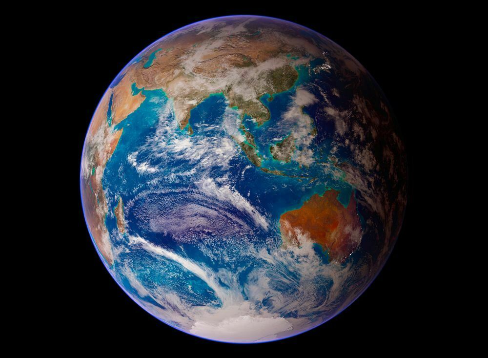 

Earth Eastern Hemisphere & Australia from Space Home Decor Handpainted &HD Print Oil Painting On Canvas Wall Art Canvas Pictures 191118