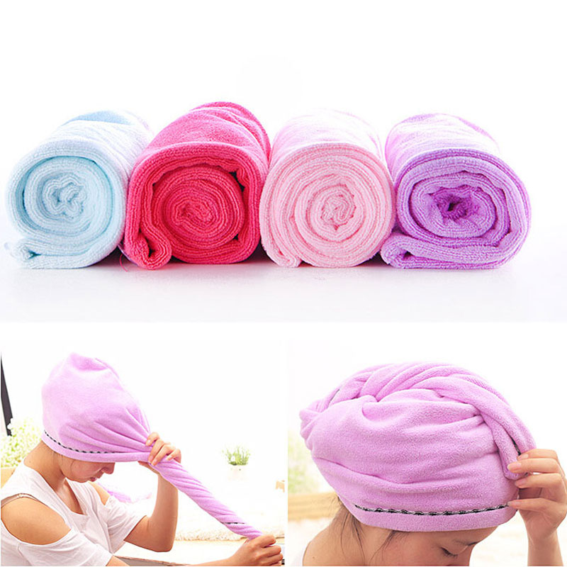 

New Thicken Quick Dry Hair Cap Super Strong Soft Water Uptake Towel Portable Bathing Shower Caps Household