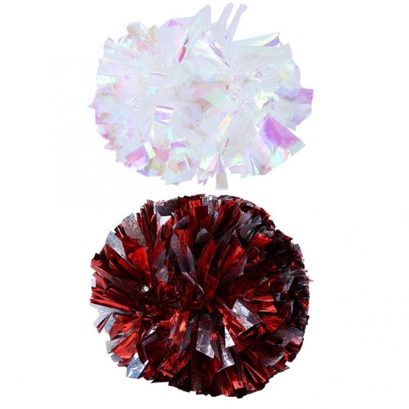 

Cheerleading Easy and Comfortable Poms Colorful High Quality Pom Shiny color For Dance Party School Sports Competition Supplies