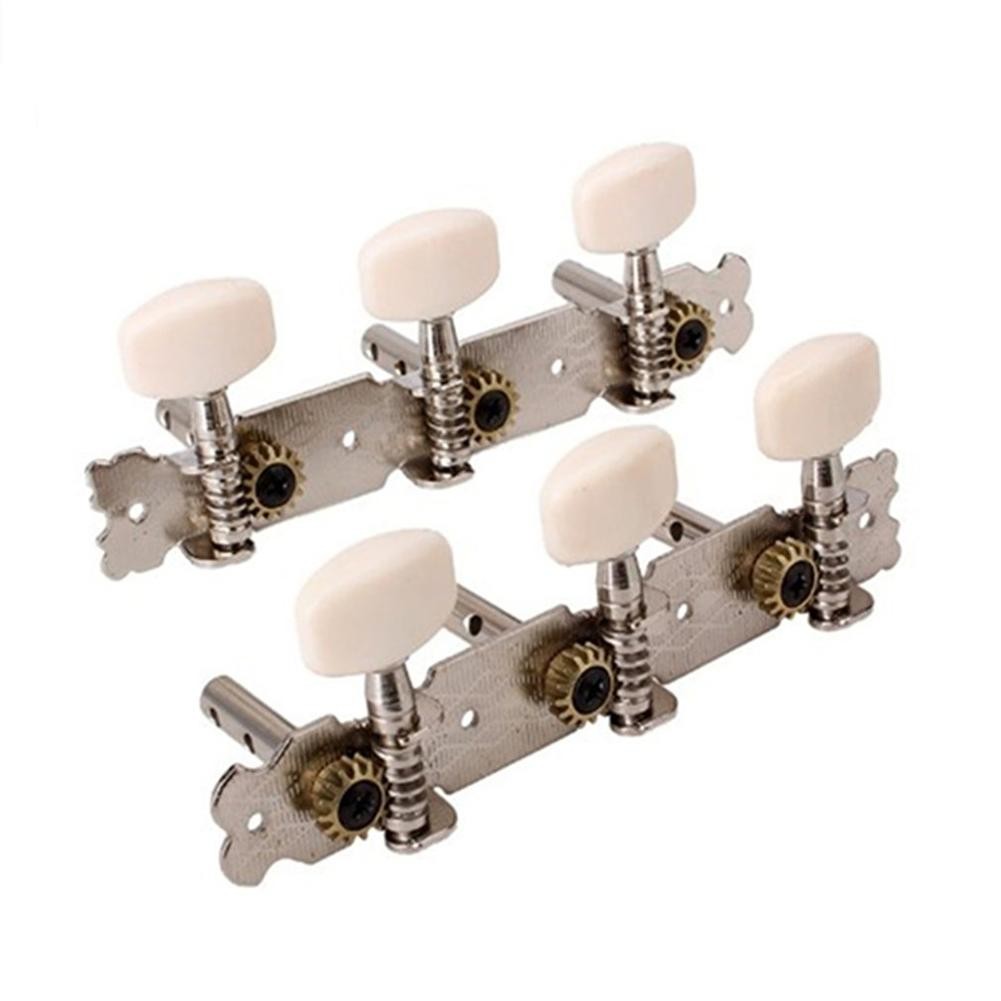6 X Klassischer Akustische Gitarre Stimmwirbel in Silber /& Perle Mechanik Tasten