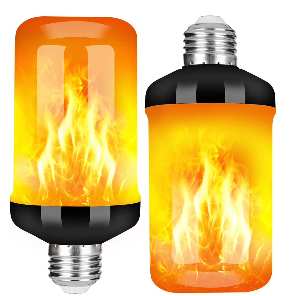 

LED Flame Effect Light Bulbs, E27 Flickering Fire Light Bulbs with 3 Modes, 6W Flame Bulb for Christmas, Home Decor, Party, Restaurant