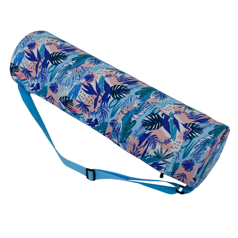 

All Zipper Sports Yoga Mat Handbag with Multifunctional Storage Bags, Blue
