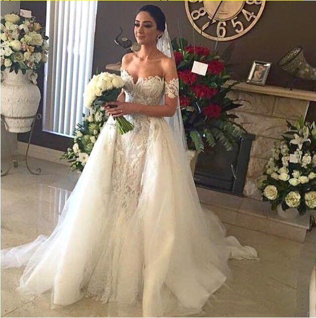 Discount Organza Detachable Train Mermaid Wedding Dress Organza Detachable Train Mermaid Wedding Dress 2020 On Sale At Dhgate Com