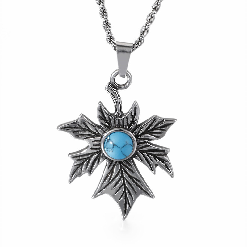 

Hip Hop Tree Leaf Necklace For Women Men Small Pendant Necklace Unisex Plant Jewelry Dropshipping Collar