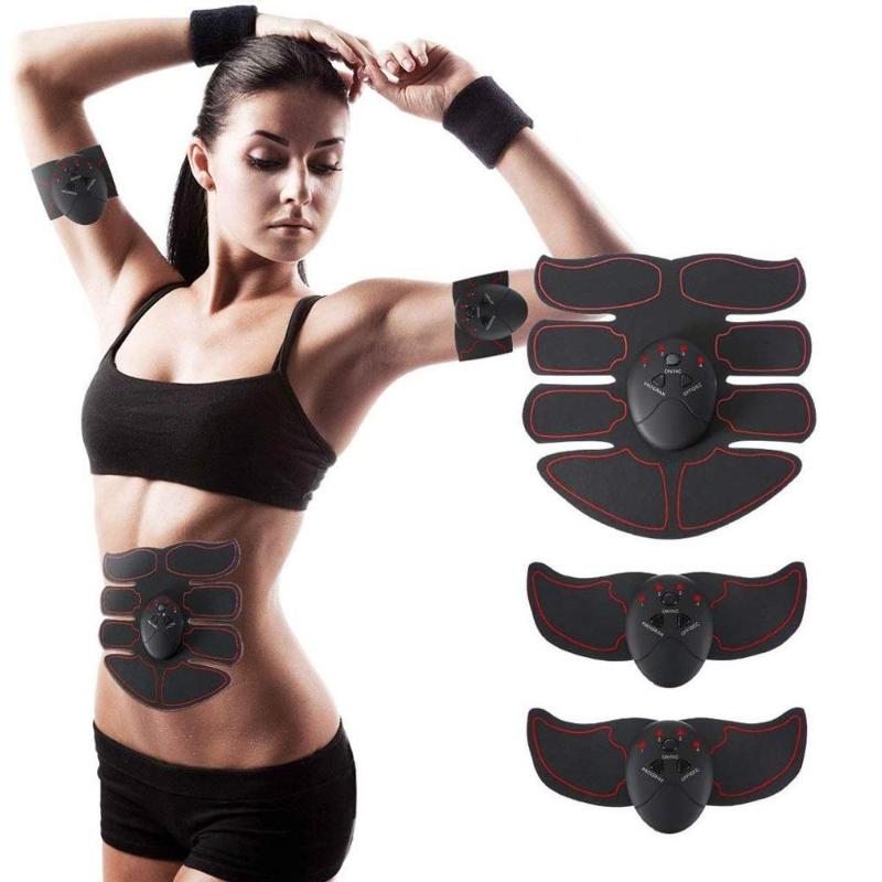 

Abdominal Muscle Trainer Training Apparatus EMS Muscle Stimulator Belt Fitness Massager Body Slimming Shaper Machine Fat, Gold