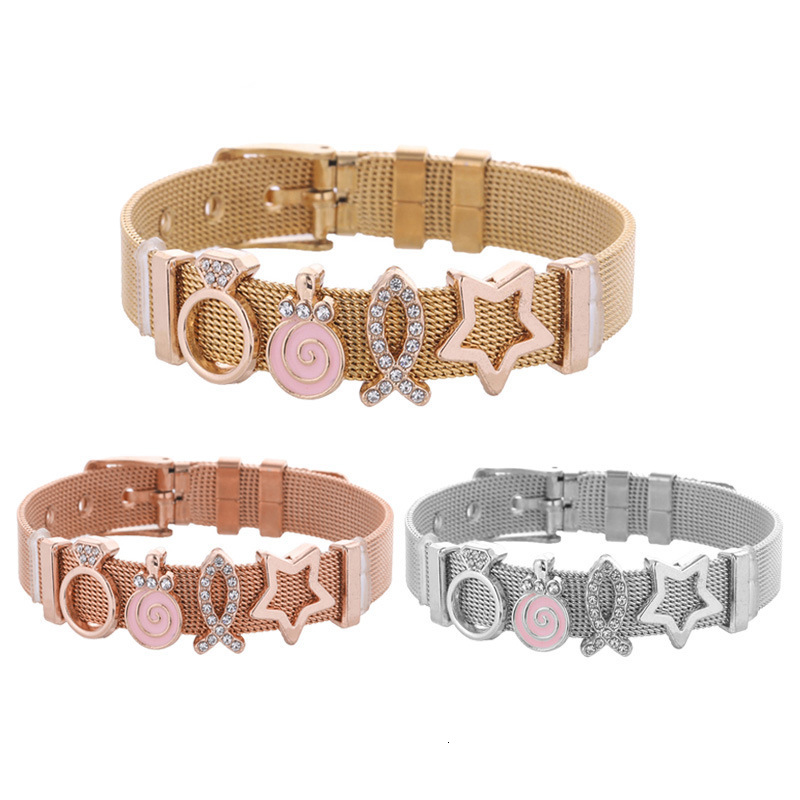 

2019keeper Stainless Steel Bracelet Single Product Reticular Lovers Bracelet