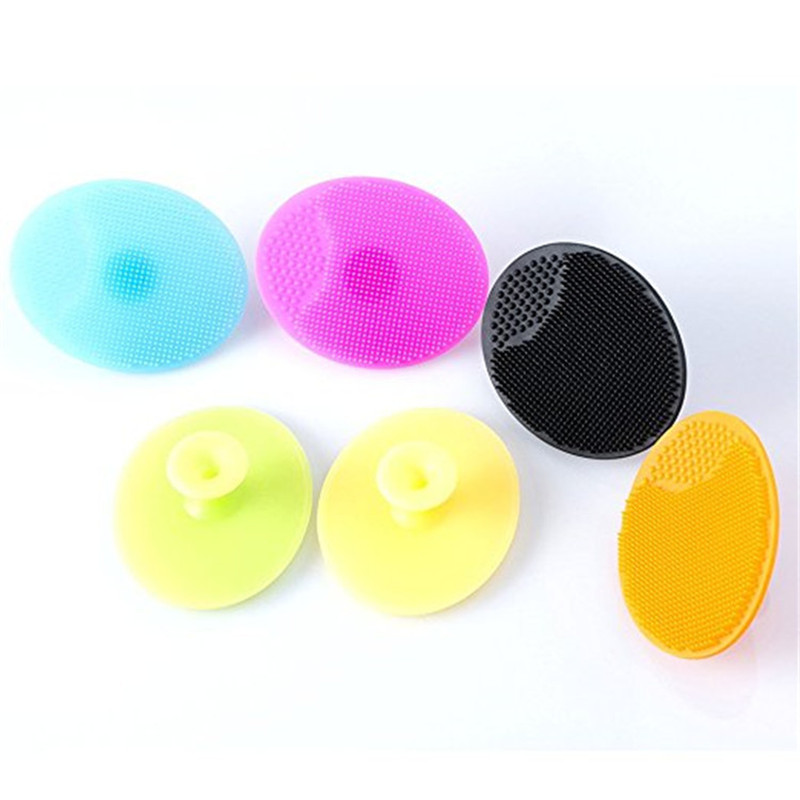 

Facial Exfoliating Brush Infant Baby Soft Silicone Wash Face Cleaning Pad Skin SPA Scrub Cleanser Tool