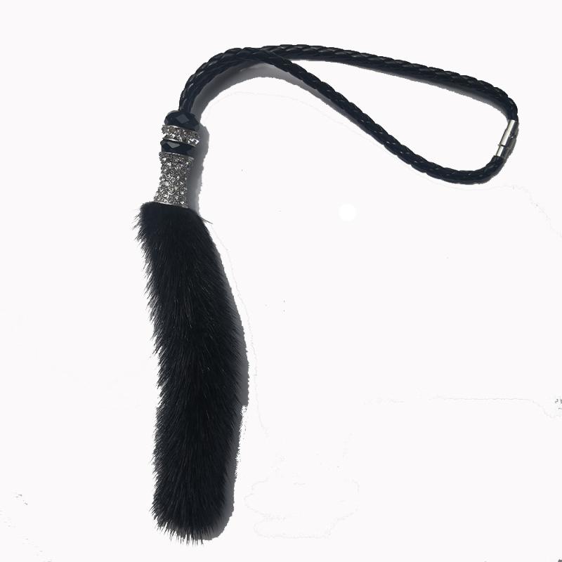 

Car Crystal Diamante Pendant Mink Rearview Mirror Hanging Ornaments Charm Car Interior Decoration Accessories