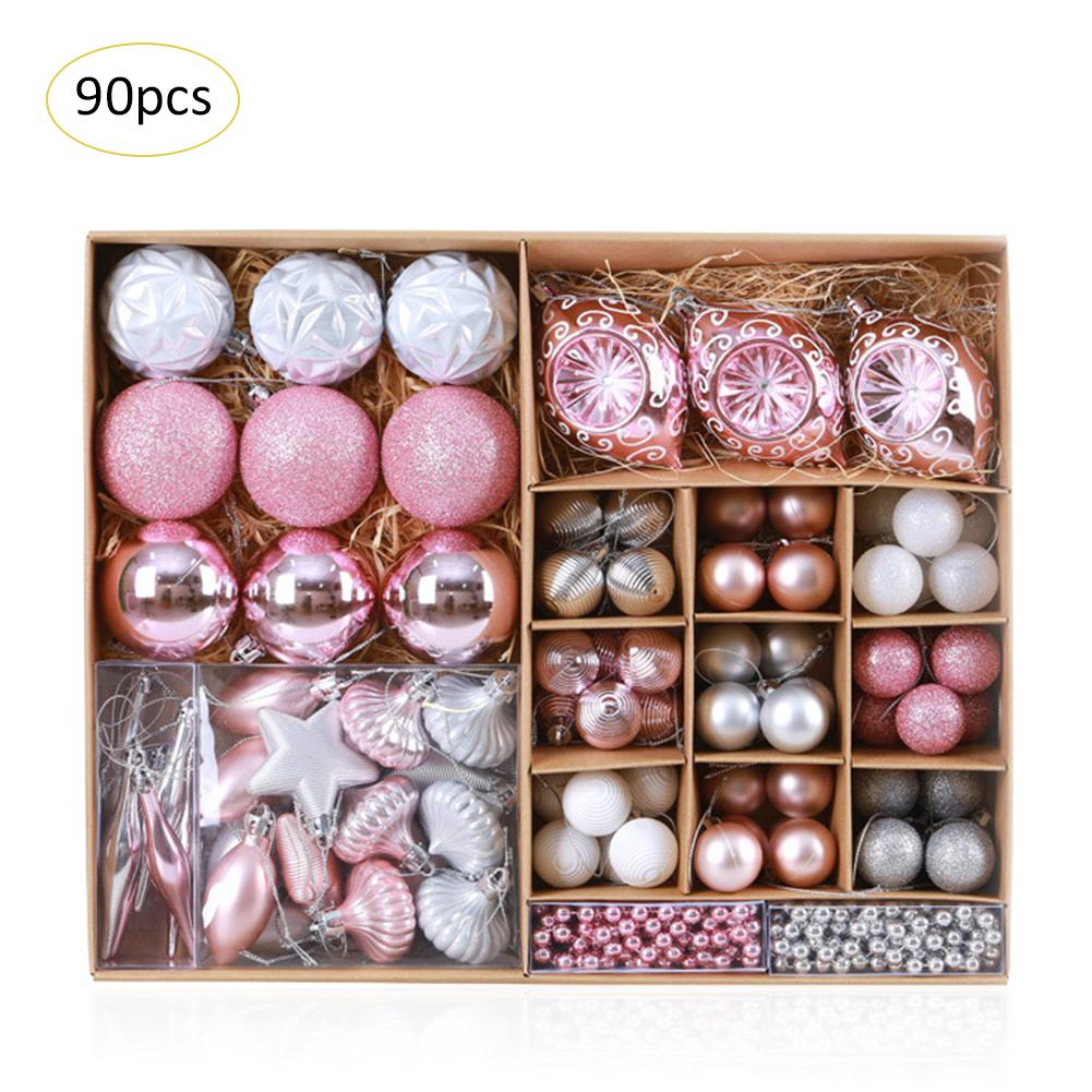 

90pcs/lot Christmas Tree Pendants Ball Special Shaped Balls Many Packages Christmas Decorations Hanging Ornament